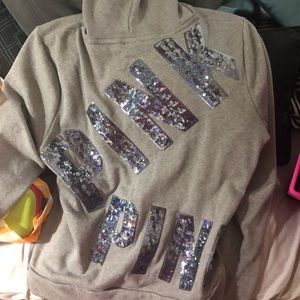 NWOT vs pink bling hoodie
